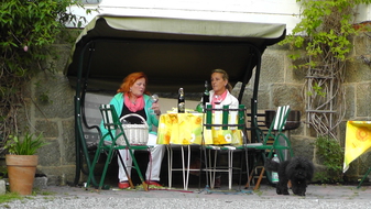 Sitzecke am Haus